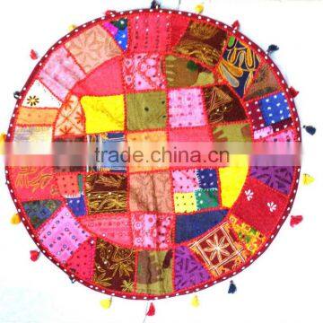 Bohemian Patchwork floor cushion pouf Vintage Indian Foot Stool Bean Bag Floor Pillow pouf