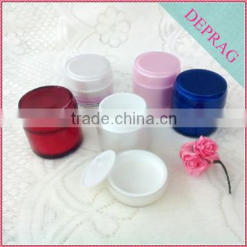 white blue gold 80ml50ml plastic cosmetic packaging cream jar for body scrub