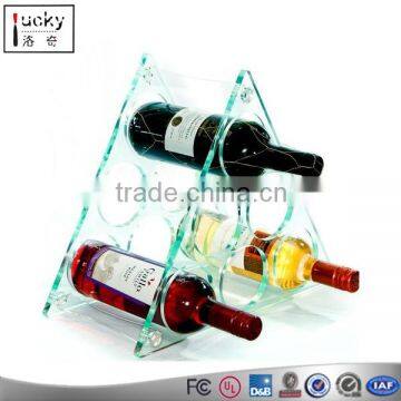 Wine Bottle Display Racks,Custom Triangle Shape Bottle Holder
