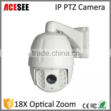 HD 18xOptical zoom dome ir 120m ip ptz camera ip network camera outdoor