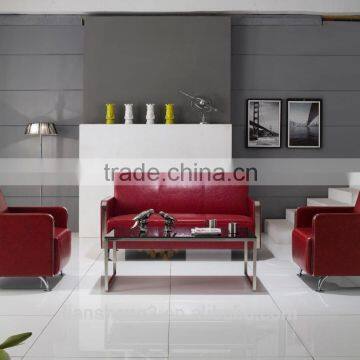 Office/home Furniture Design Office Sofa Brown Leather Sofa 1+1+3 Set S810