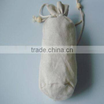 Accept Order Screen Printing Surface Linen Bag Drawstring