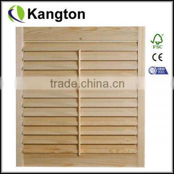 Wood Shutter Door Popular Solid Wooden Door