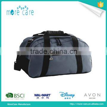 grey polyester gym sports duffle bag