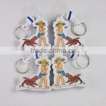 Custom cartoon shaped floating keyrings , floating key chains , Foam eva key tags