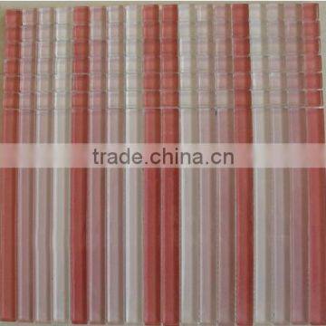 Warm color crystal glass Mosaic tile of living room (PMGA022)