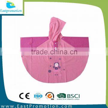 Cute Cartoon Printed Children Rain Cape photo-3