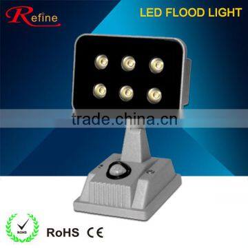 6w 6500k motion sensor long range led flood light in decoraton use