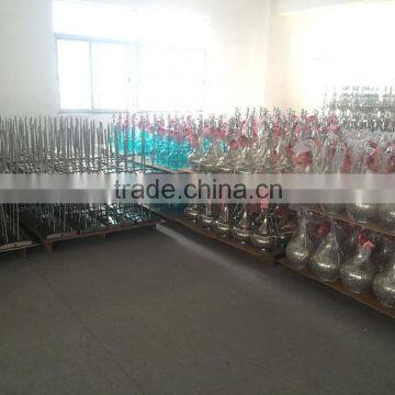 CE E26 mass production glass table lamp with gold base blue base hot sale in Europe