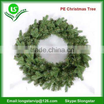 Hot Selling PE And PVC Chrsitmas Garland Christmas Wreath Christmas Cane Used For Christmas Decoration