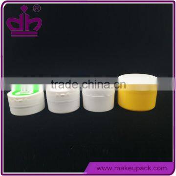 Wholesale cheap plastic cosmetic flip top cap jar