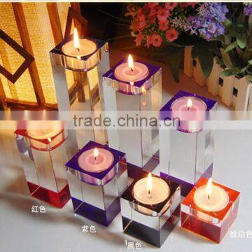 Transparent Shining crystal candle holder