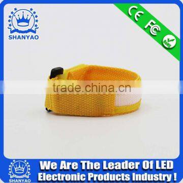 Christmas Decoration Custom Fabric Flashing Festival China Wristband