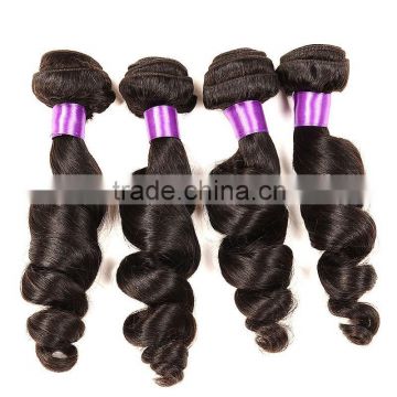 Peruvian Loose Wave 4pcs lot Grade 6A Unprocessed Human Hair 100% Peruvian Virgin Hair Loose Wave Curly Beauty Hair