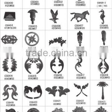 Wrought Iron Fence Components Forged Spears