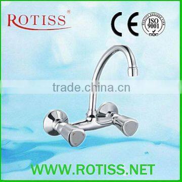 High quality RTS8835-5 double handle mural sink mixer