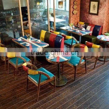 Well-known for its fine quality Factory cheap wooden coffee shop furniture wholesale/Customized coffee shop furniture