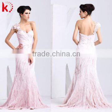 Elegant one-shoulder sexy backless beaded long halloween maternity costumes dress