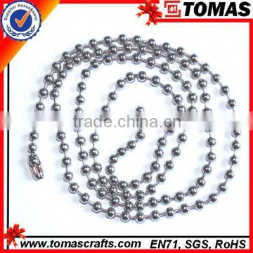 Guangzhou custom fashion white ball chain necklace