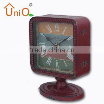 Classic Metal Art Table Clock for Practical Use photo-2