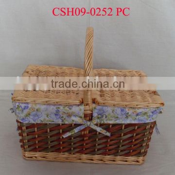 wicker picnic basket