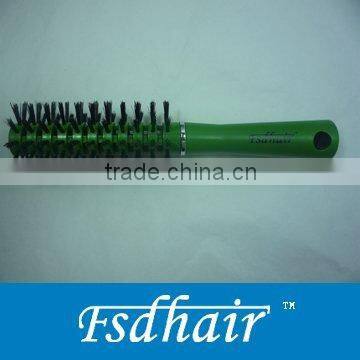 round plastic hair brush