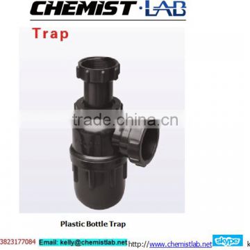 Chemical Resistant Plastic Bottle Trap for Sink