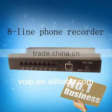 8 lines phone recorder