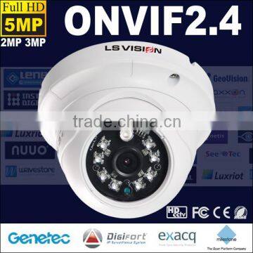 LS VISION 5 megapixel ip Dome Full HD CCTV Camera, PoE infrared Waterproof IP Camera