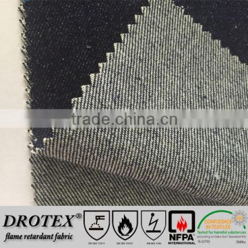 NFPA2112 compliant fire resistant cotton denim fabric