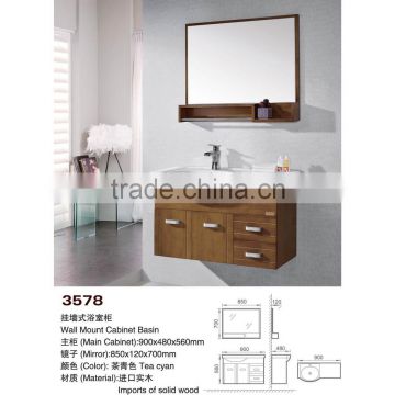 Hot Sale Wooden Hanging Used Bathroom Vanity Cabinets DC3578