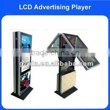 42 inch dual sided free standing video display kiosk/advertising player board