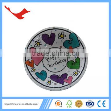 006 design custom colorful round paper bowl