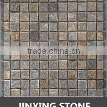 natural slate garden mosaic tile flooring