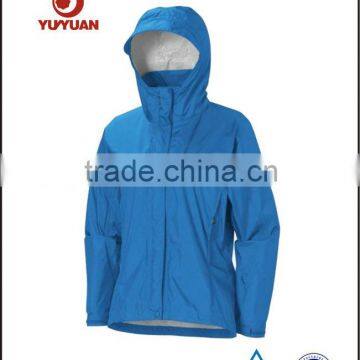 Ladies hooded latest design short style windbreaker jacket