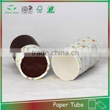 factory paper OEM wine tube with roller edg