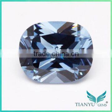 Wuzhou gem hot gemstone Processing Loose 10x12 #106 blue Synthetic Gemstone Spinel gems for sale