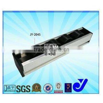 JY-2045|Black plastic roller skate wheel conveyor|Aluminum sliding track for transport machine