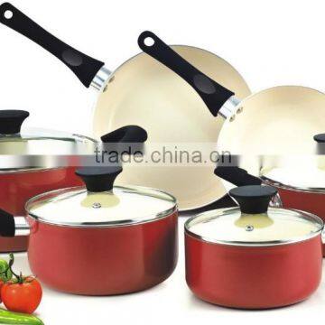 Aluminum non stick ceramic cookware set