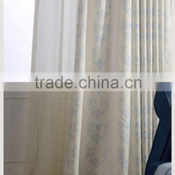 100% polyester Curtain Embroidery Fabric For Interior Window