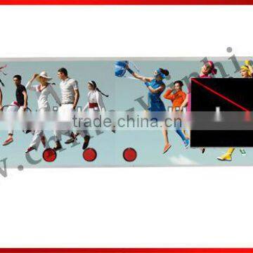 7 inch portable external push button video wall indoor use battery power media player car digital media player