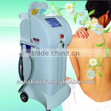 Christmas promotion Vertical ipl acne treatment machine with 3000w high power (e-light+ipl+Nd yag laser)