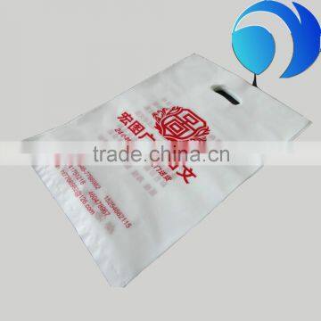 2016 Most popular promotional die cut plastic bag logo printed