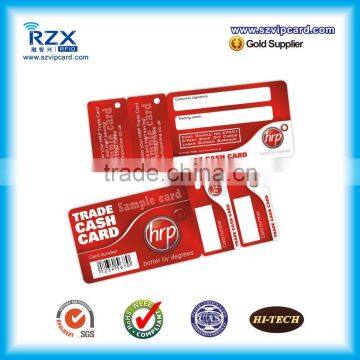 Special plastic VIP non-standard card combo 2 key cards, die cut card with hole