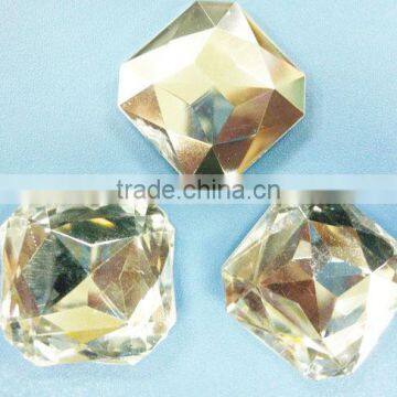 Flat back acrylic rhinestones 25mm