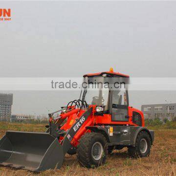 Qingdao Everun Wheel Loader ER16 Mini Front End Loader With Drum Folder photo-5