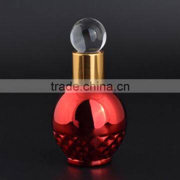 12ml Round Ball Shaped UV Gel Colored Glass Dropper Bottles Empty Red Blue Glass Perfume Bottle With Glass Applicator for Sale photo-3