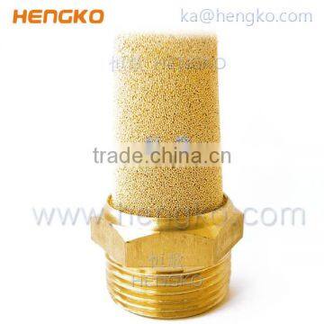 Male Thread Sintered Brass Pneumatic Air Exhaust Silencer photo-2