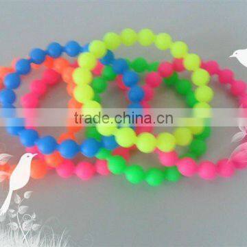 Free packing Fancy Delicate Silicone Beaded bracelets