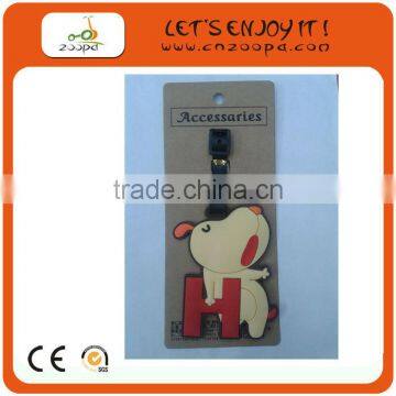 Souvenir Animal Shape Pvc hard plastic Luggage Tag For Promotion